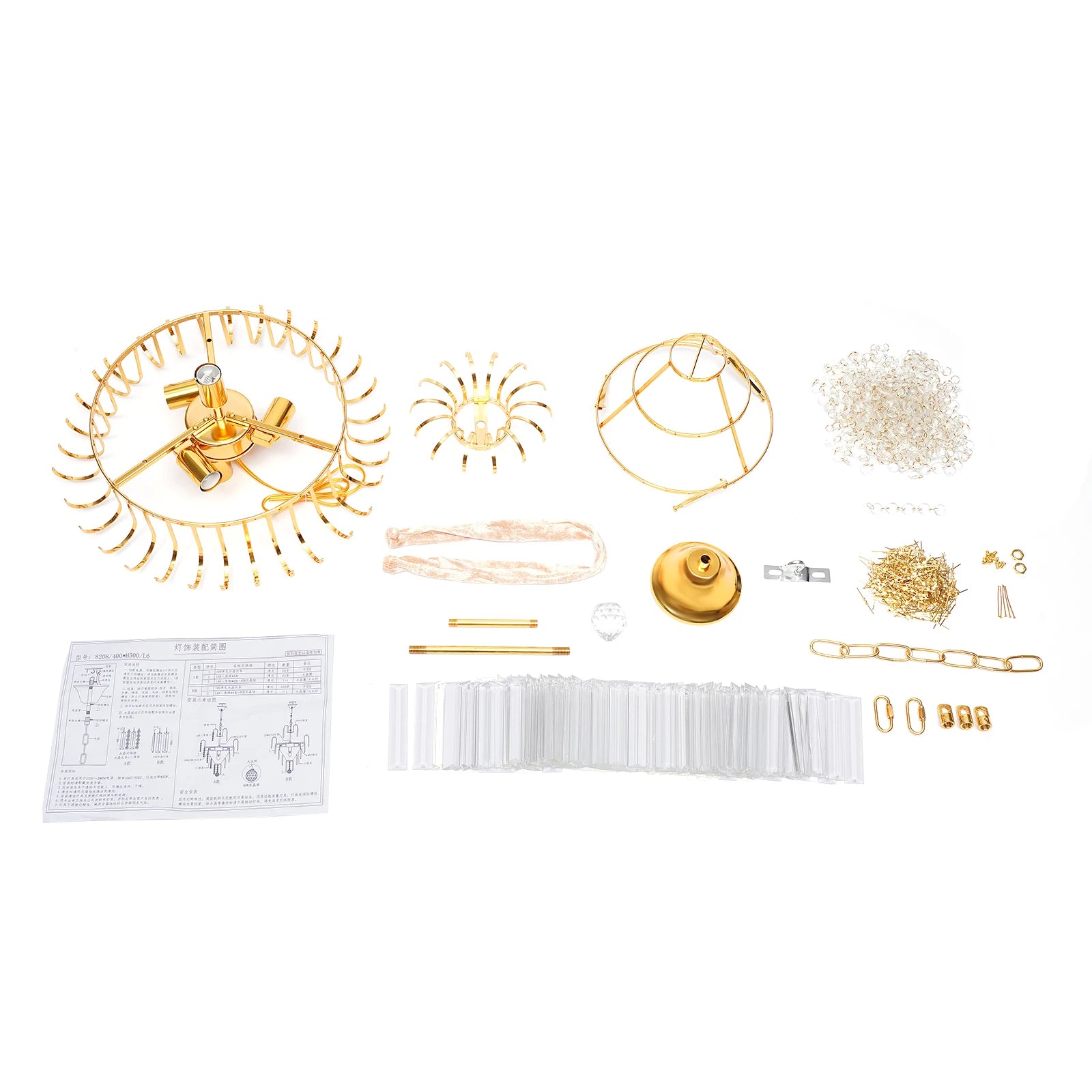 Elegant Modern Ceiling Light K9 Crystal Chandelier