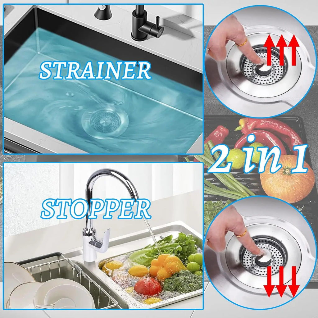3 in 1 Kitchen Sink Drain Strainer