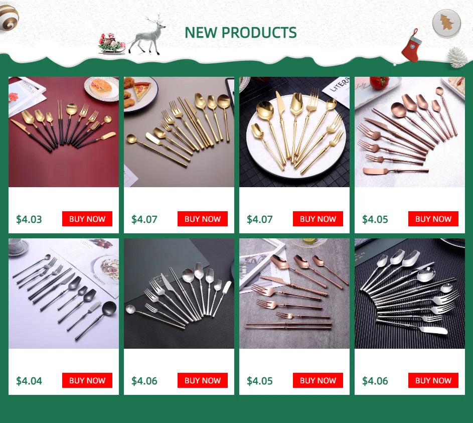 Cutlery Set Matte Gold Cutlery Set Stainless Steel Dinnerwar Steel Gold Forks Spoons Knives Steel Cutlery Set Silverware Set