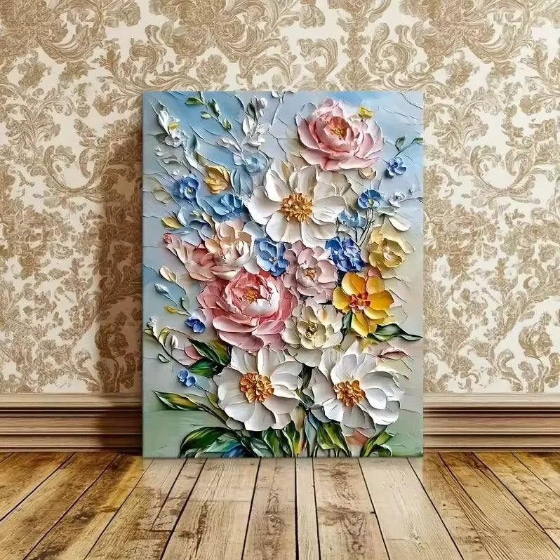 Art Vintage Gold Flower Wall Decoration