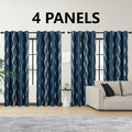 4PCS Blackout Curtains Grommet Thermal Insulated