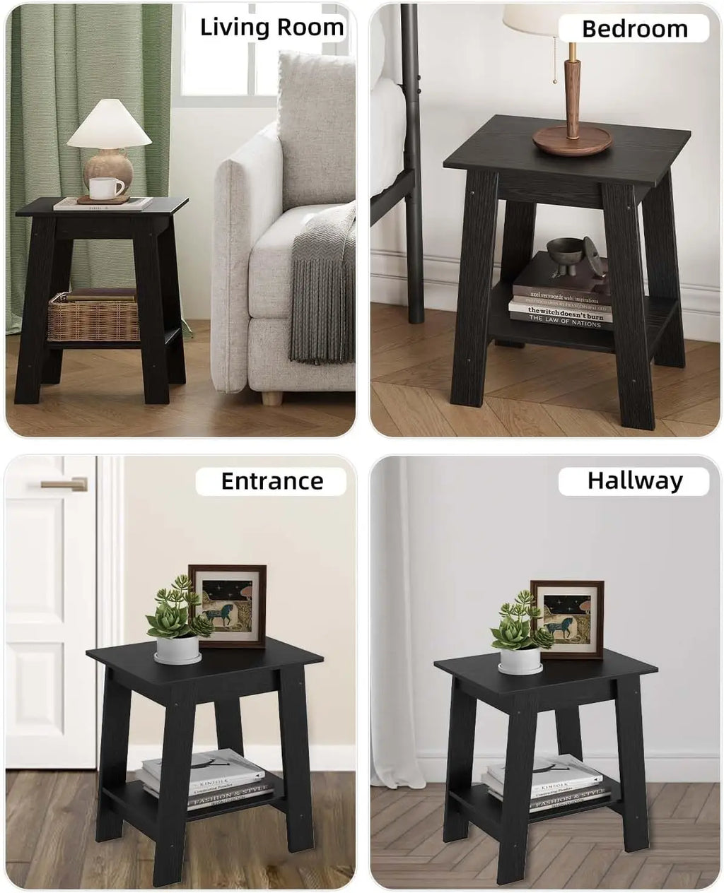 End Table, Wooden Side Table