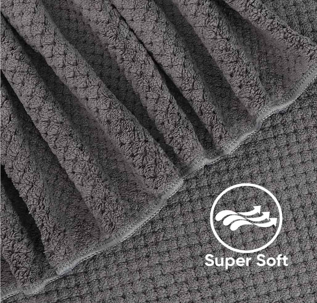 Bath Towel Set Pack of 2, (27 x 54 Inches) Microfiber Ultra Soft