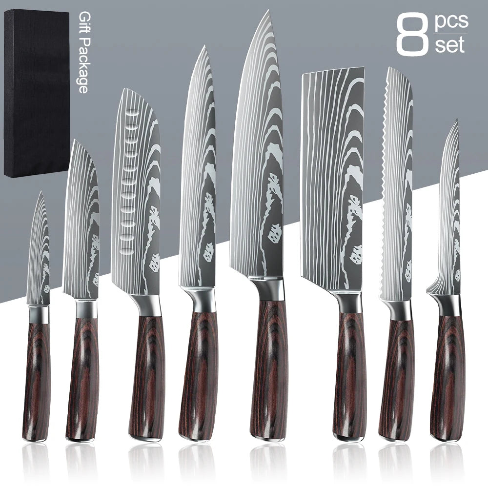 1-10PCS Chef knife
