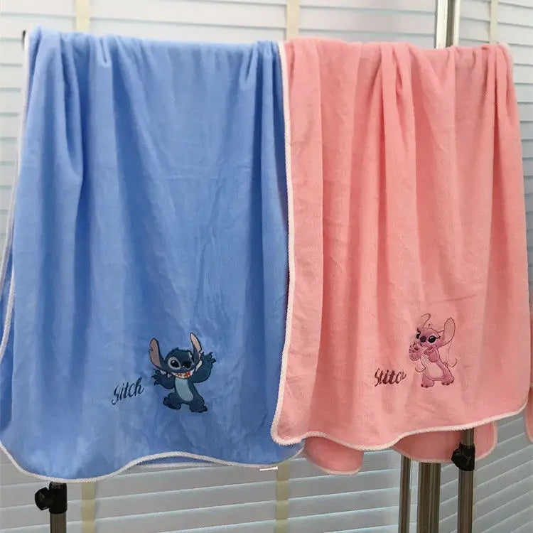 Cute Stitch Bath Towel Cartoon