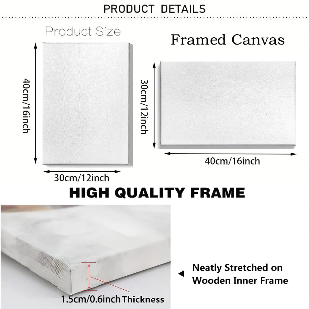 3pcs  Canvas Nordic Minimalism Funny Christmas Scandi Artwork