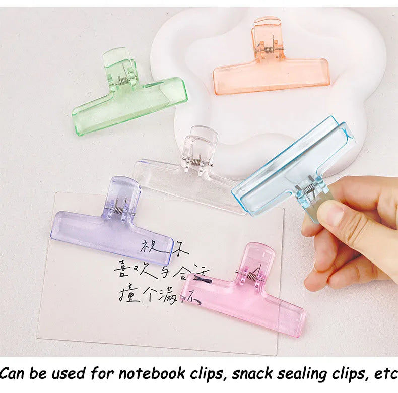 1Pc Creative Transparent Jelly Clip Storage
