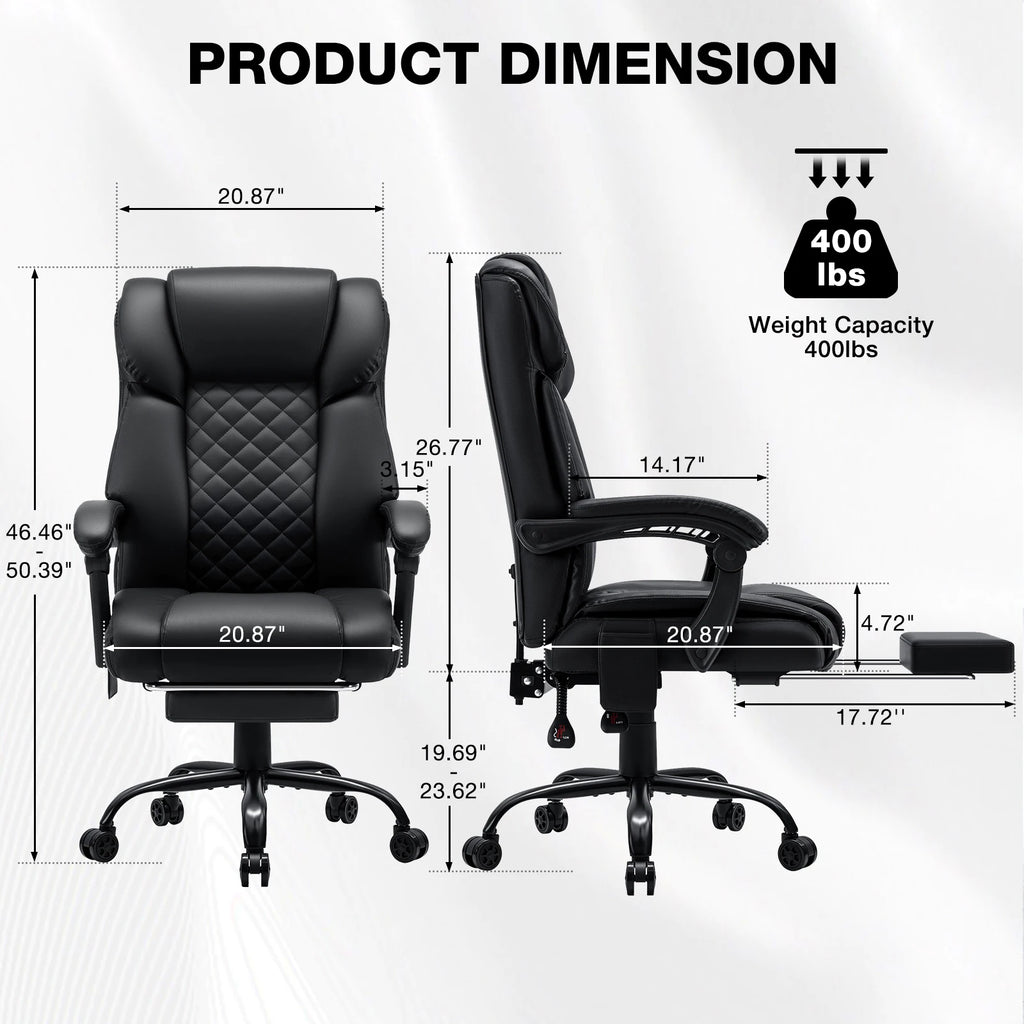 Ergonomic Six Point Massage Office Chair