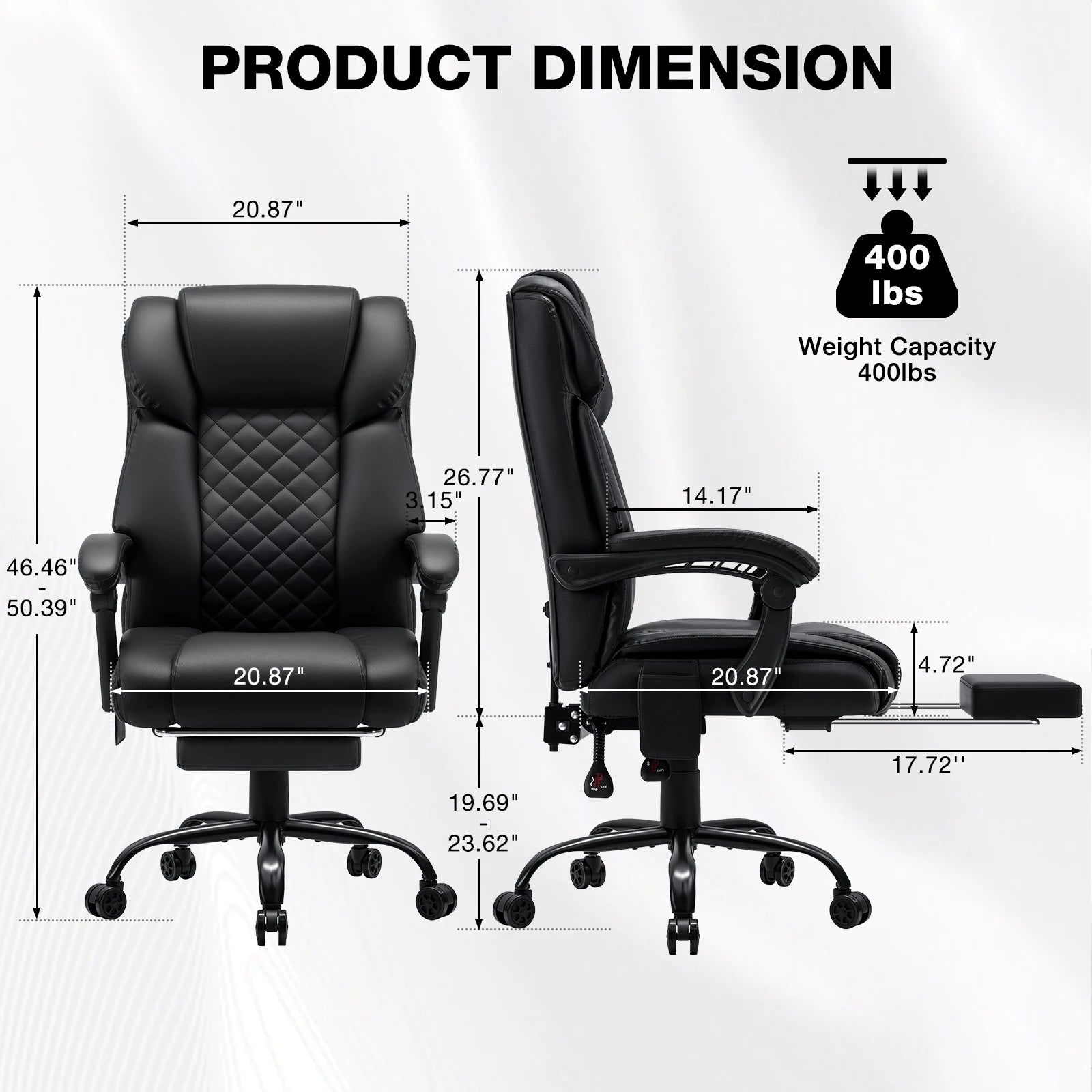 Ergonomic Six Point Massage Office Chair
