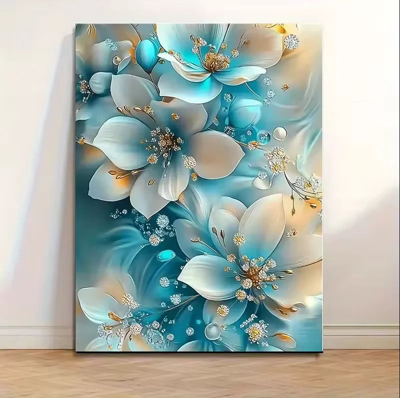 Art Vintage Gold Flower Wall Decoration