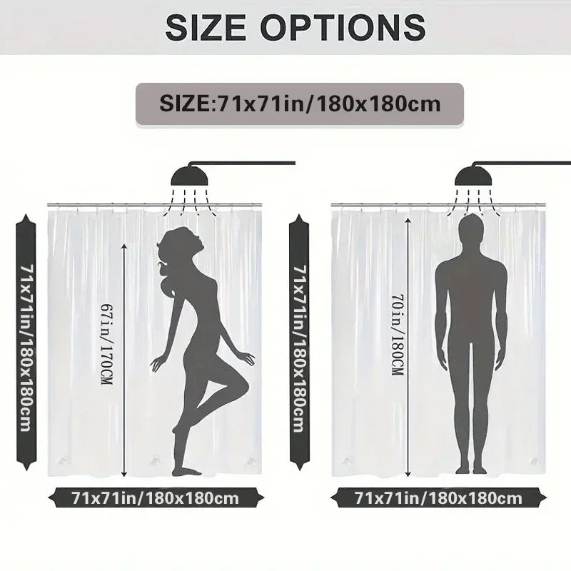 1pc Cute Dog Printed Waterproof Shower Curtain