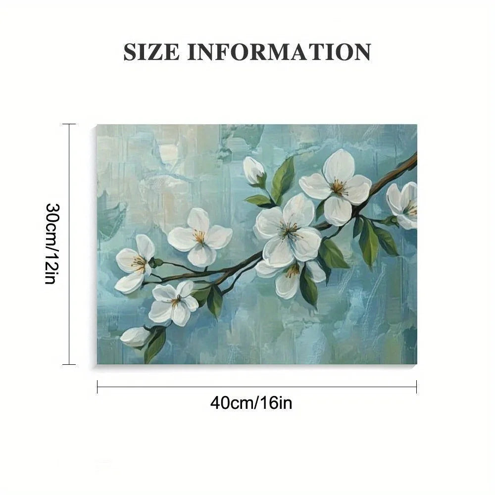 Framed White Floral Pictures