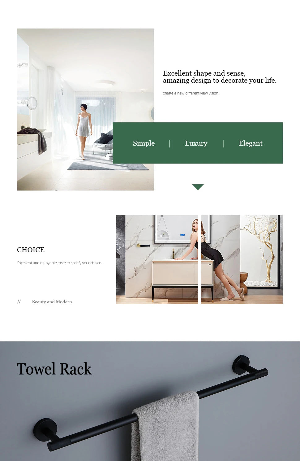 Black Bathroom Accessories Brass Knurled Kit Paper Holder Towel Rack Shelf Single Towel Holder Toilet Brush Holder Hook