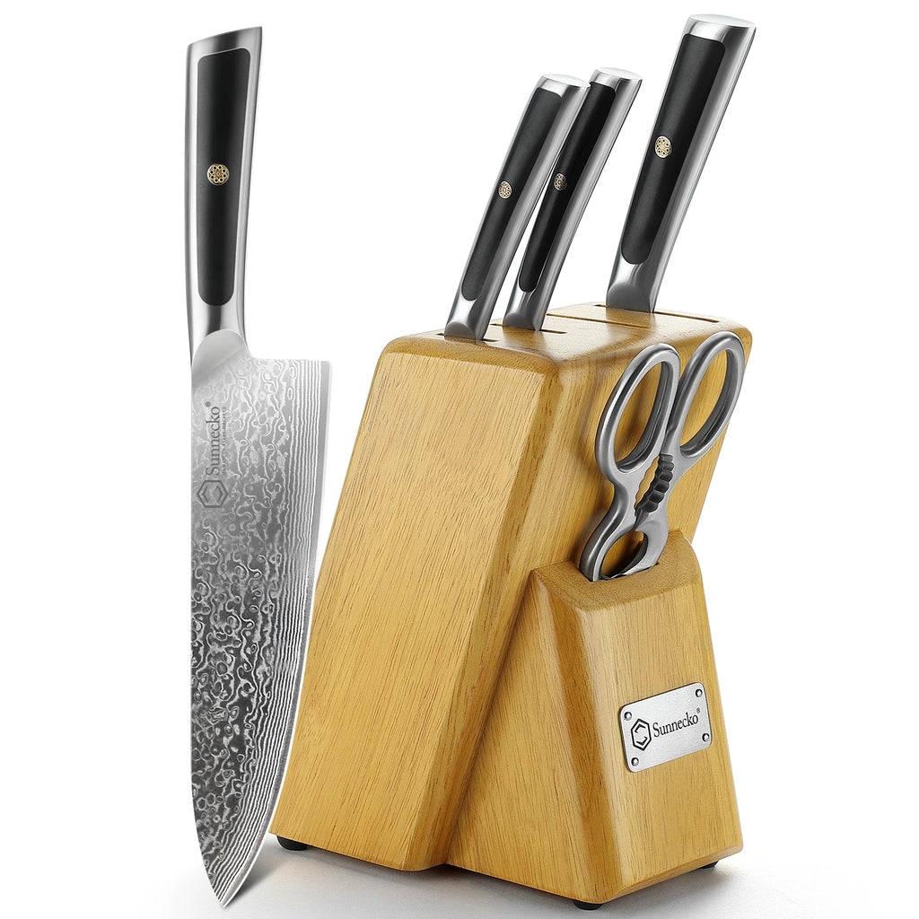 Sunnecko Damascus Knives 1-6Pcs/Set Ultra Sharp