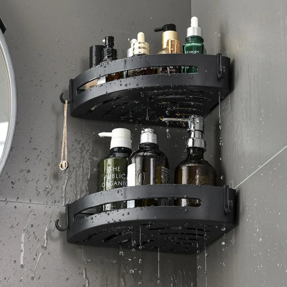 3/2/1 PCS Strong Adhesive No Drill Shower Shelf Storage Upgraded Waterproof Bathroom Organizer