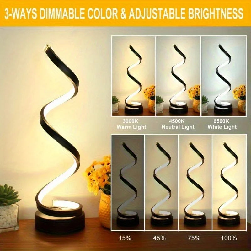 Classic Creative Spiral LED Table Lamp