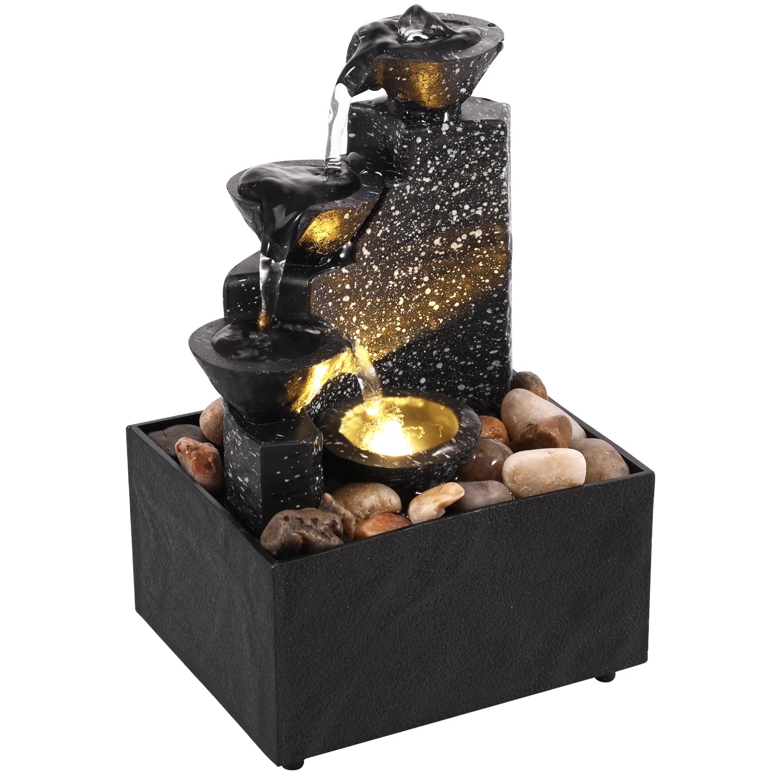 Art waterfall fountain small ornament desktop