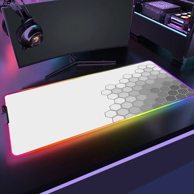 RGB Hexagonal Mouse Pad 900x350 LED