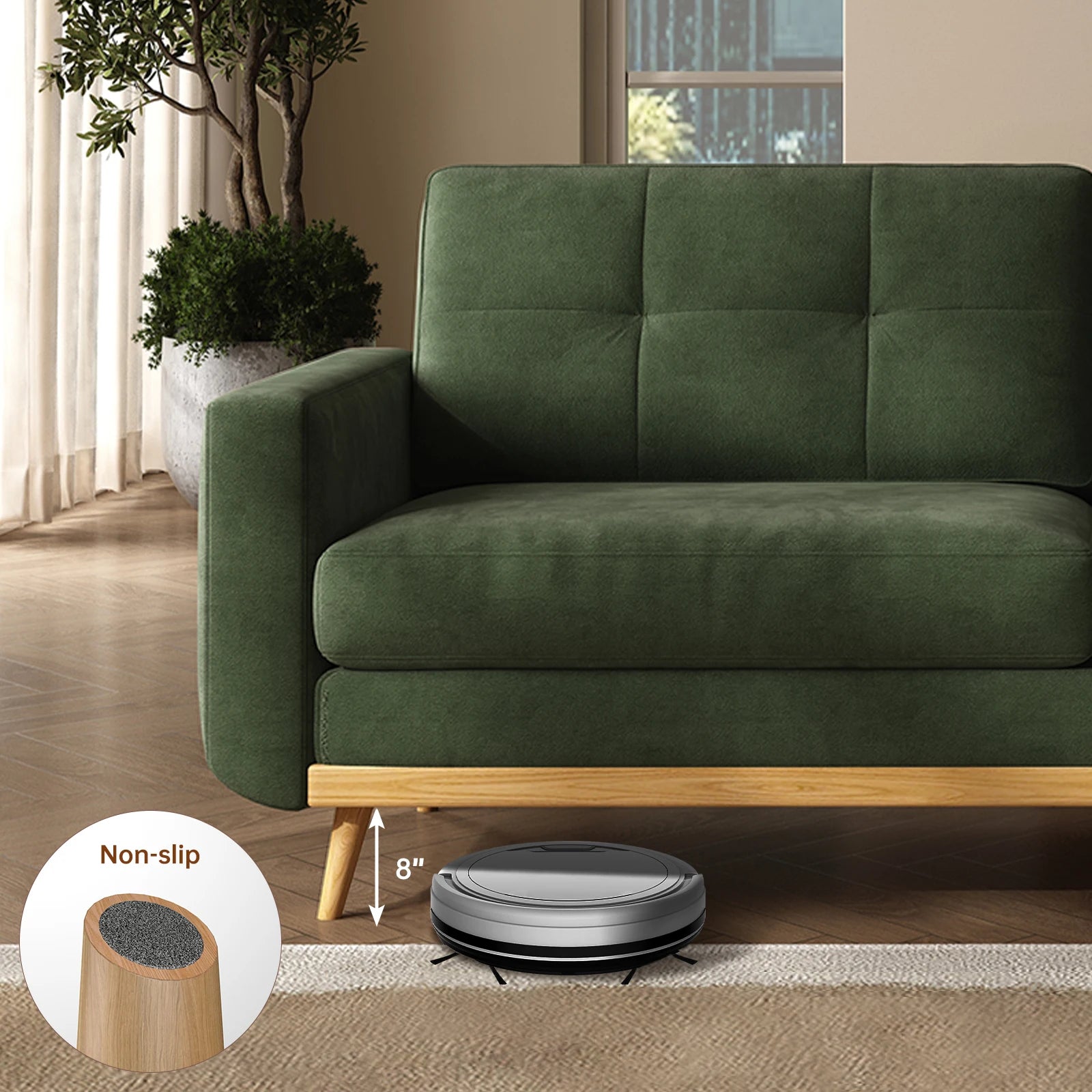 67.7-inch Mid-Century Modern Loveseat Sofa