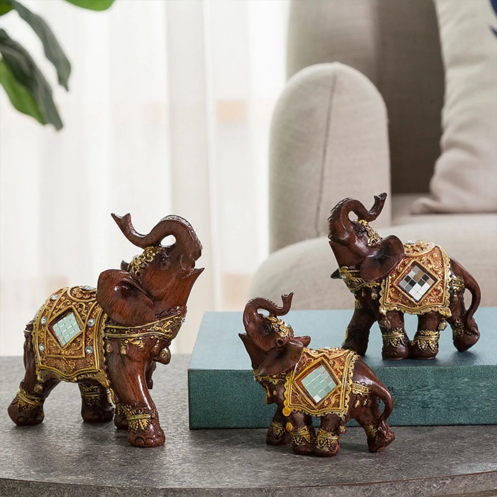 Lucky Elephant Decoration Statue
