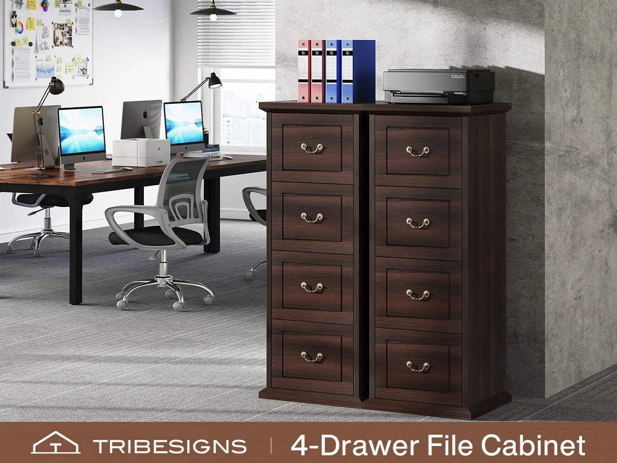 Tribesigns 4-Drawer File Cabinet Filing Cabinet, Vertical File Cabinet