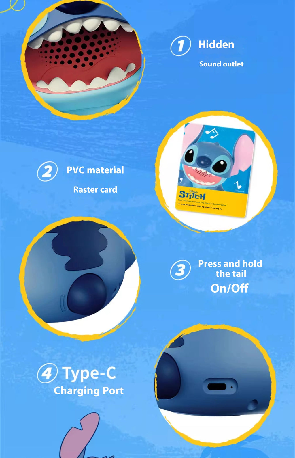 Stitch Bluetooth Speaker Desktop Ornament