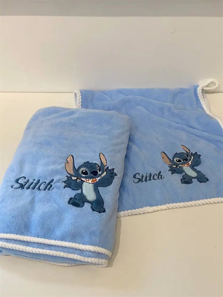 Cute Stitch Bath Towel Cartoon