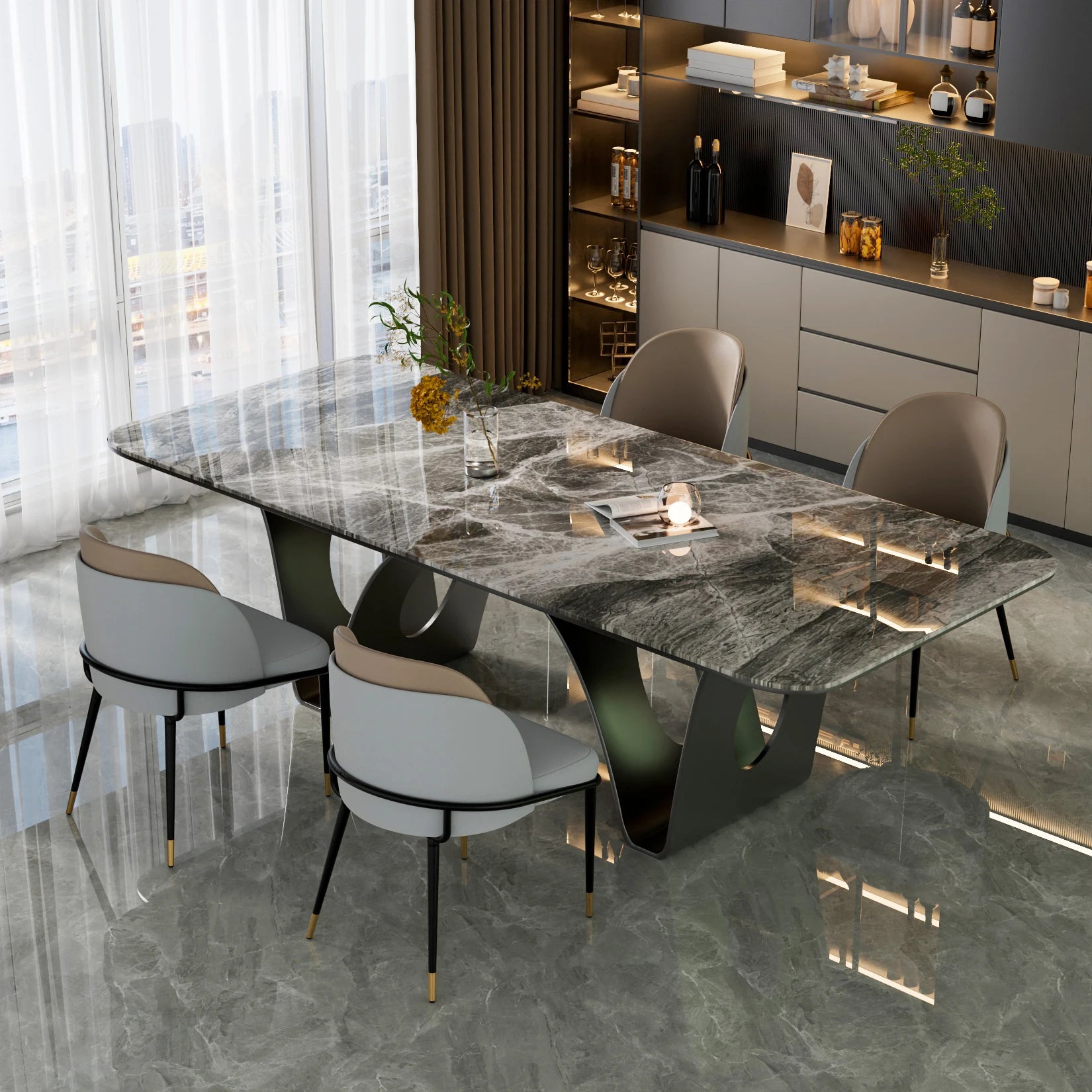 Luxury Set Of 2 Dining Chairs