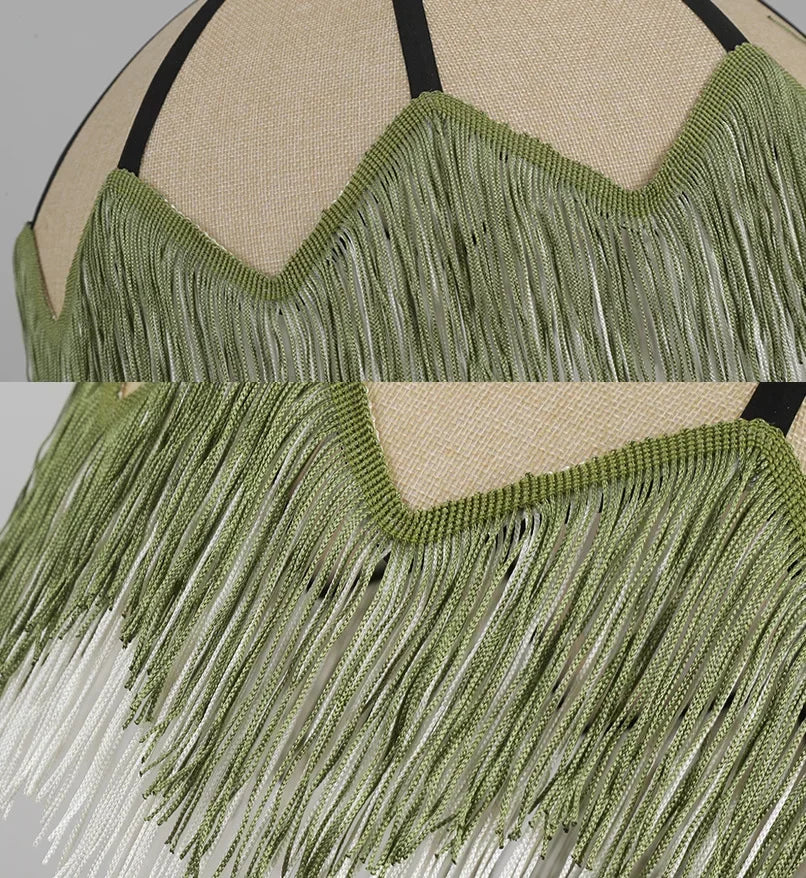 New French retro style fabric woven chandelier