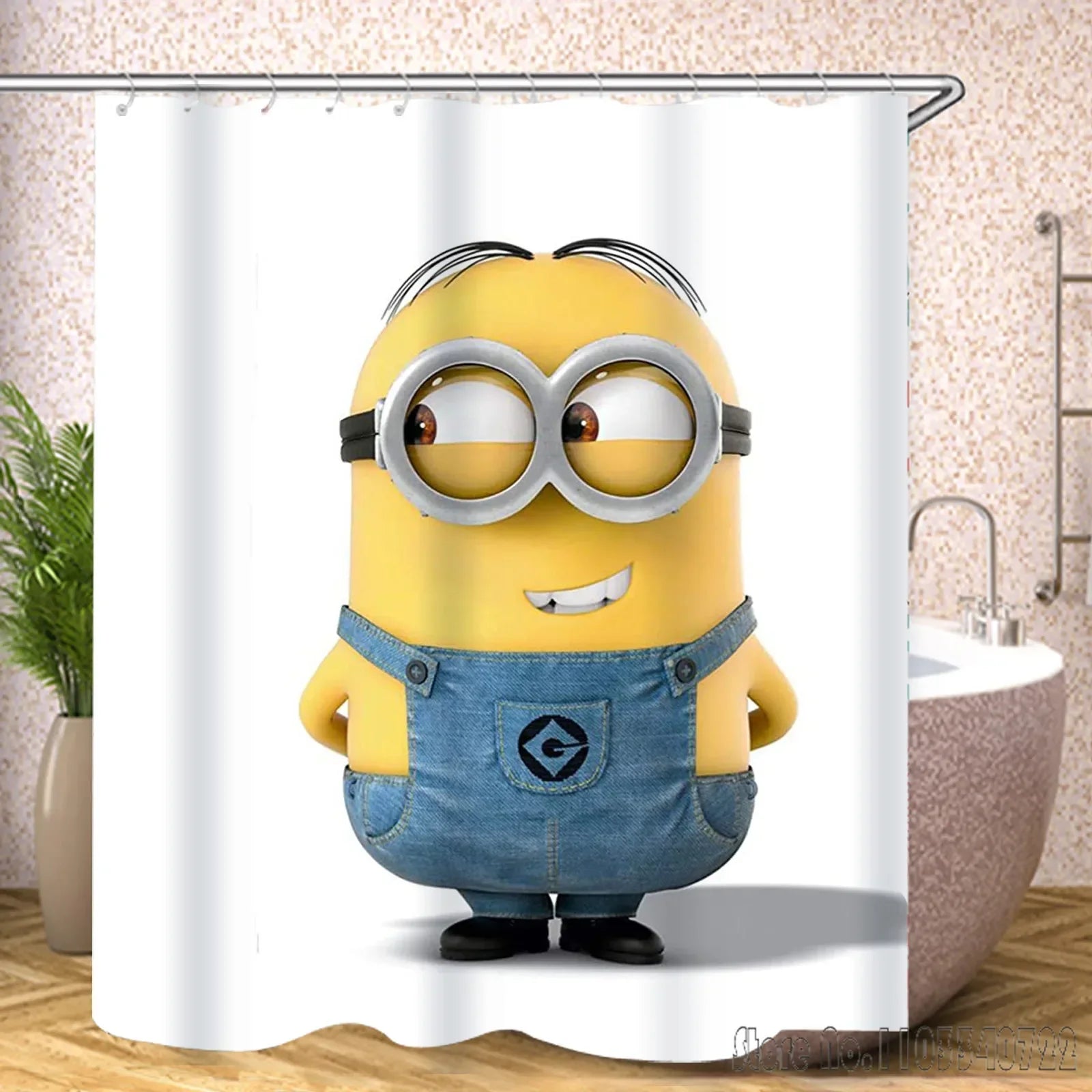 MINISO M-Minions Cartoon Colorful Shower Curtain 1pcs