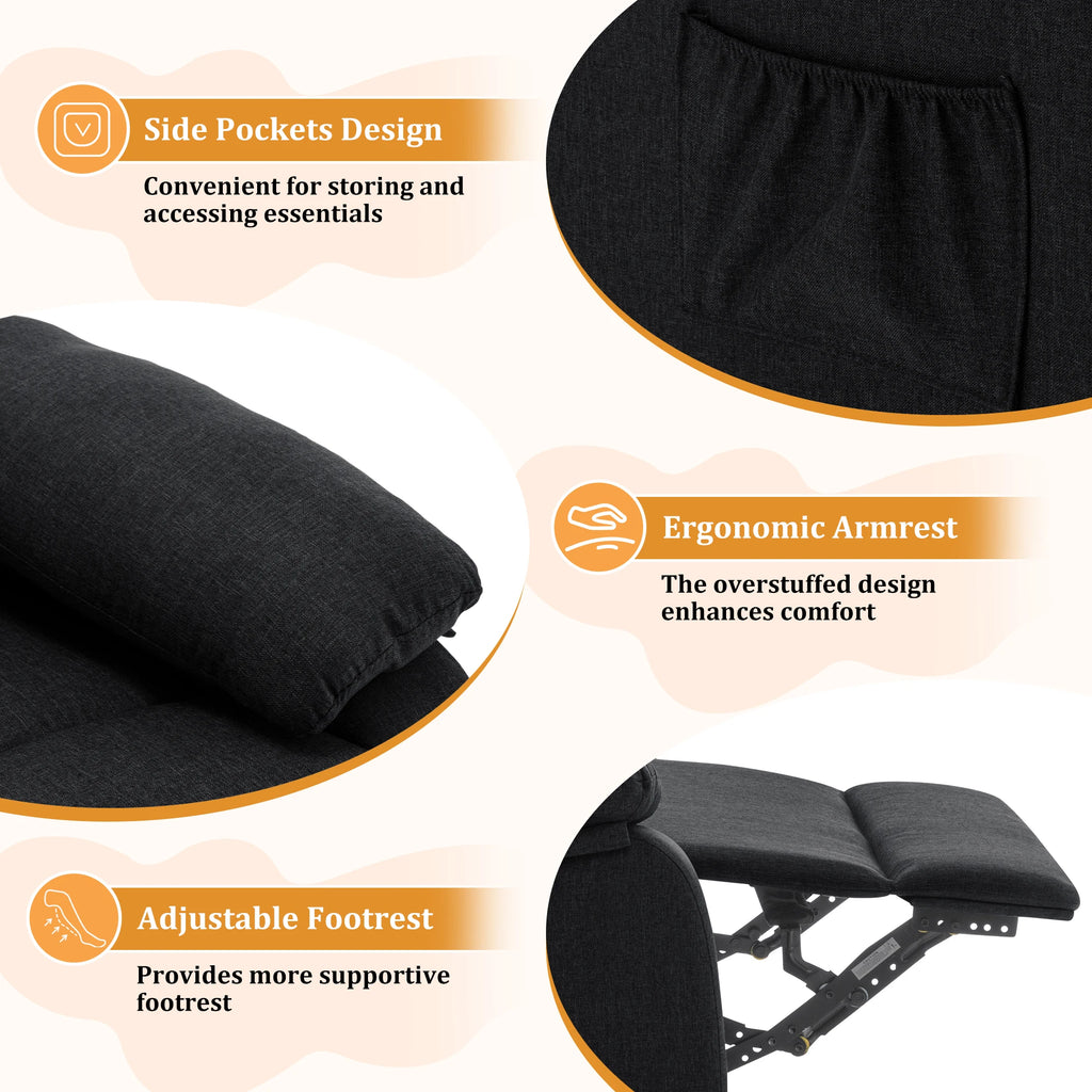 360 Swivel Small Rocker Chair