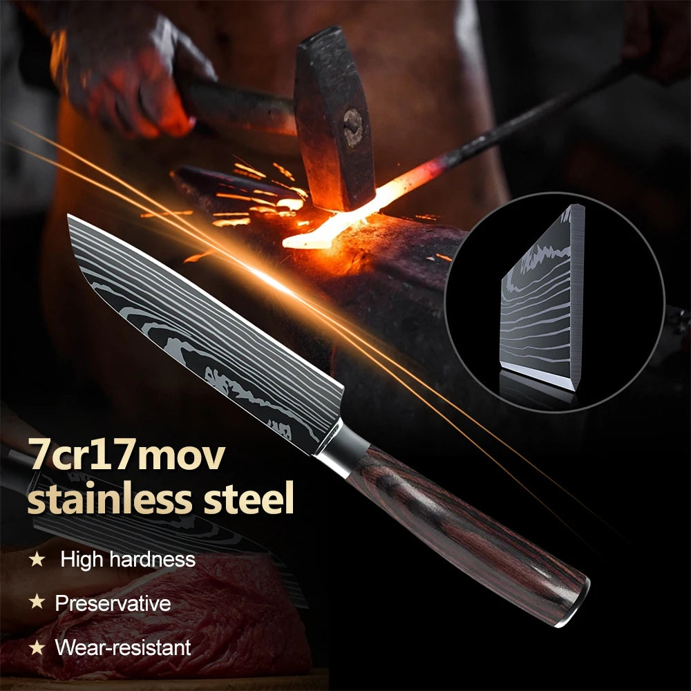 1-10PCS Chef knife