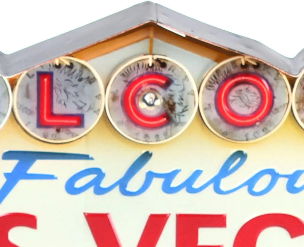 Welcome to Fabulous Las Vegas Nevada Retro Metal Neon Sign
