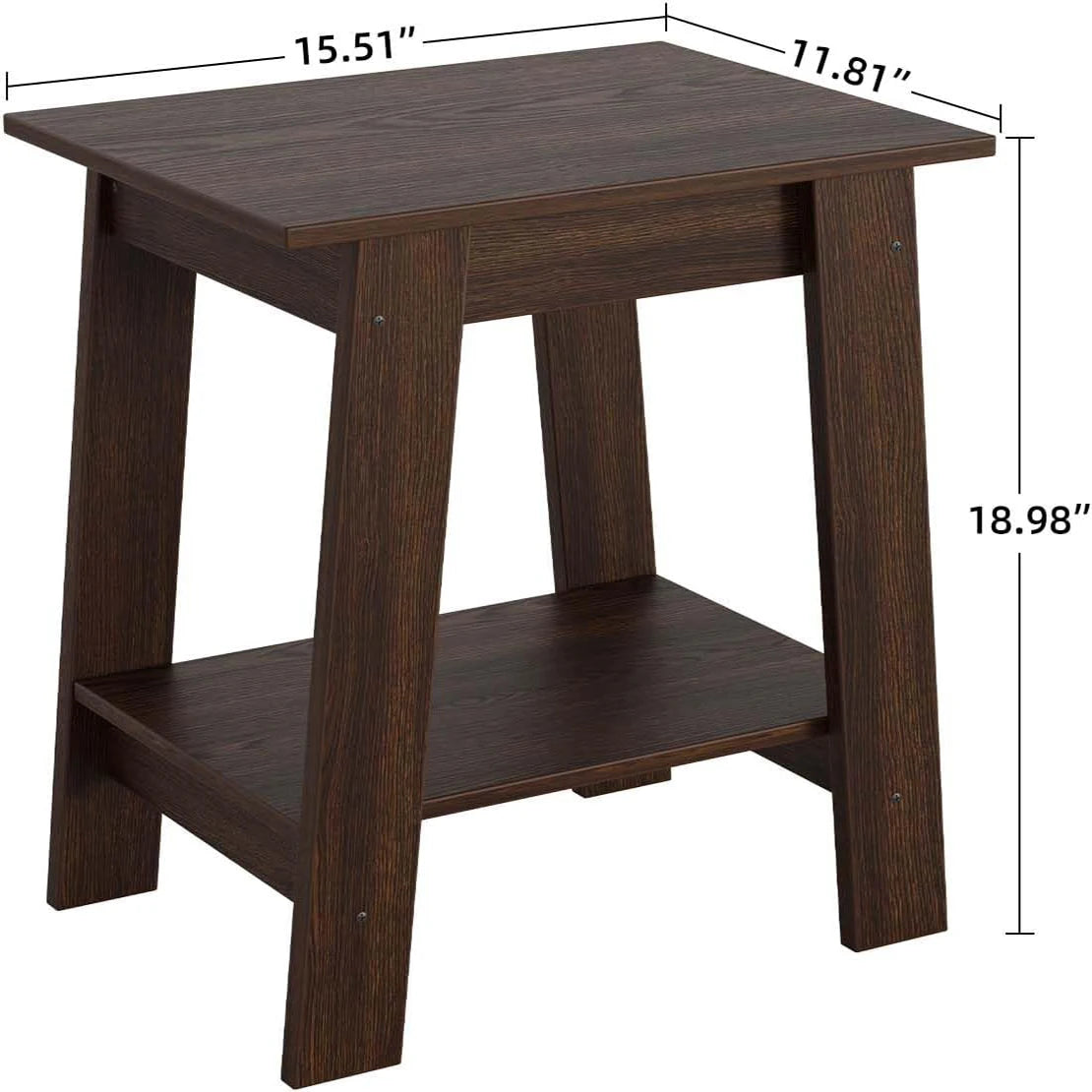 End Table, Wooden Side Table