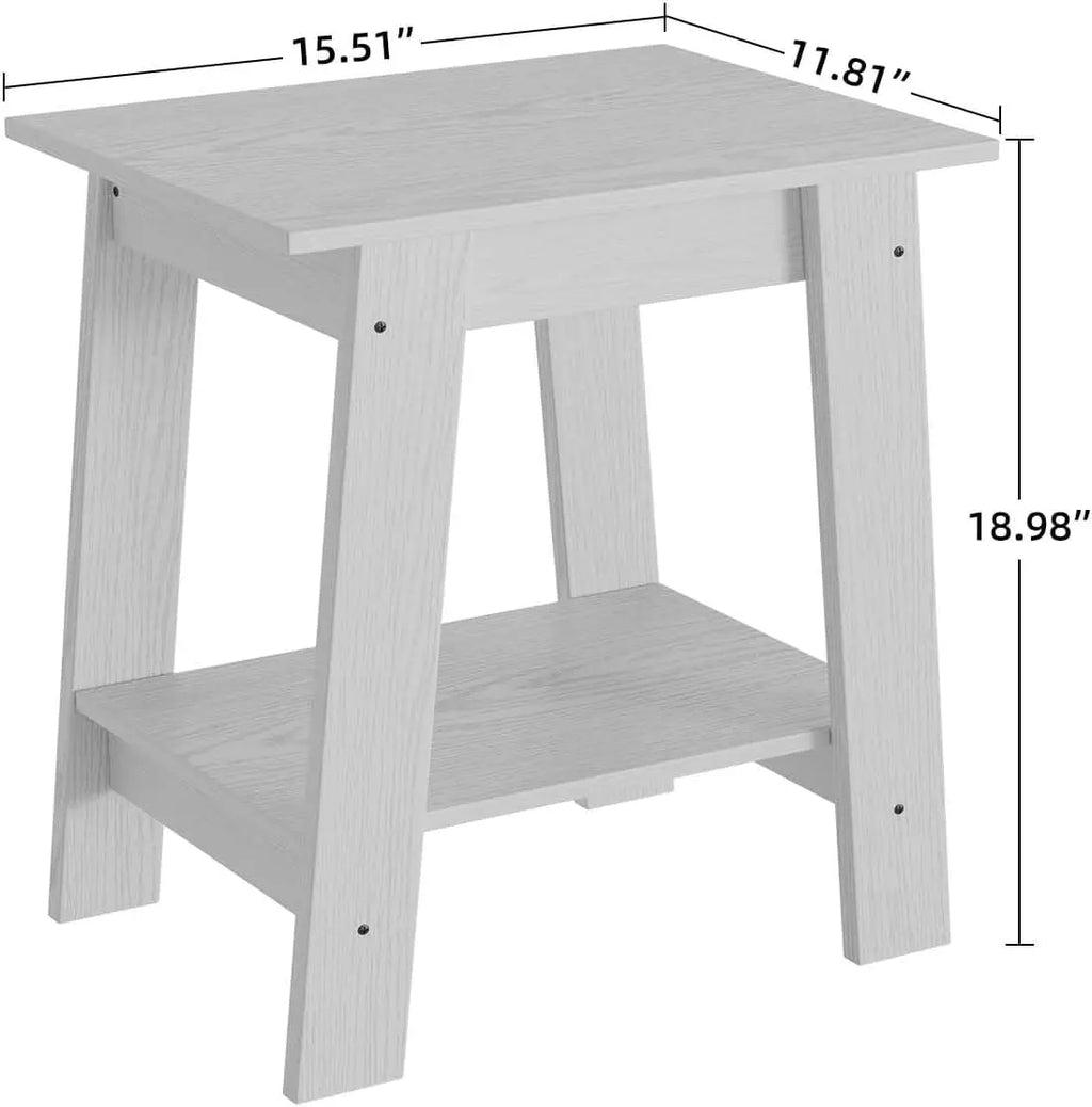 End Table, Wooden Side Table