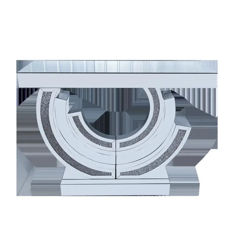 3C Shaped Crushed Diamond Hallway Table