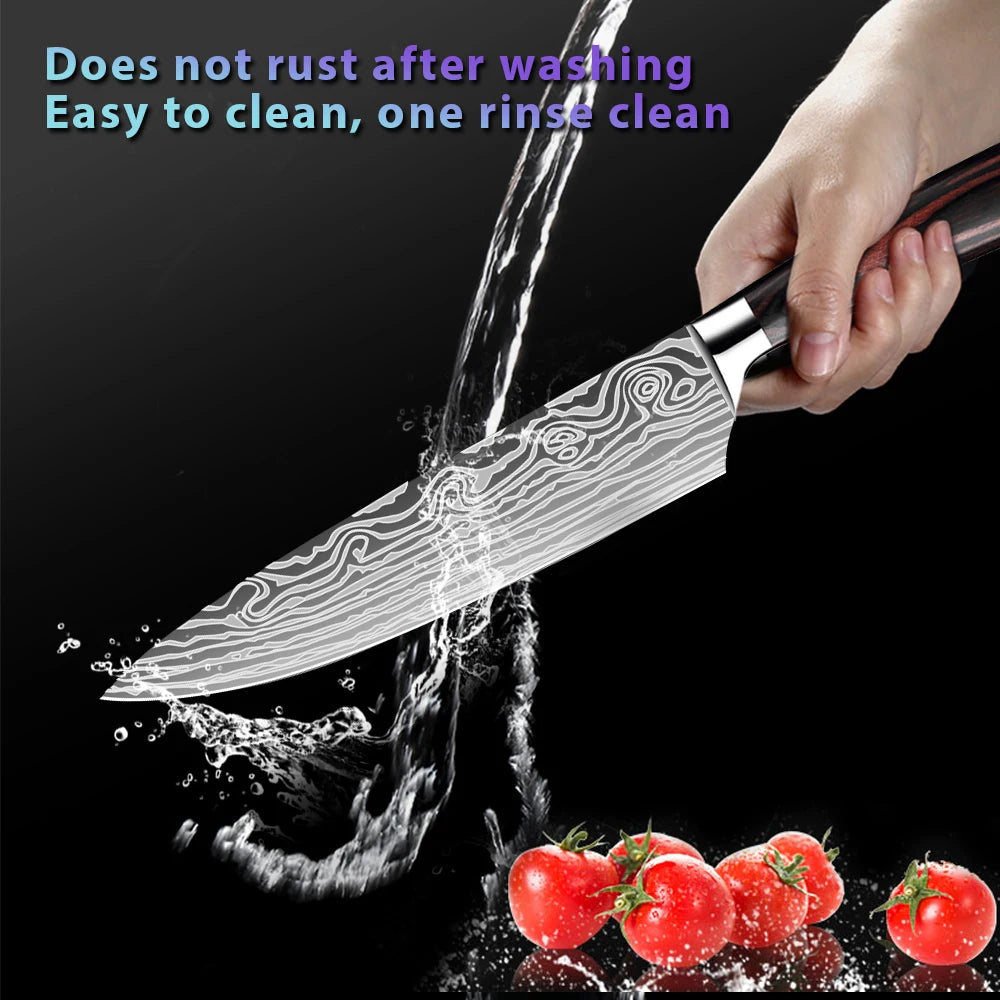 5Pcs Kitchen Chef Knife Set