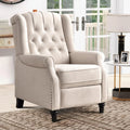 Push Back Recliner Chair Fabric Lounge