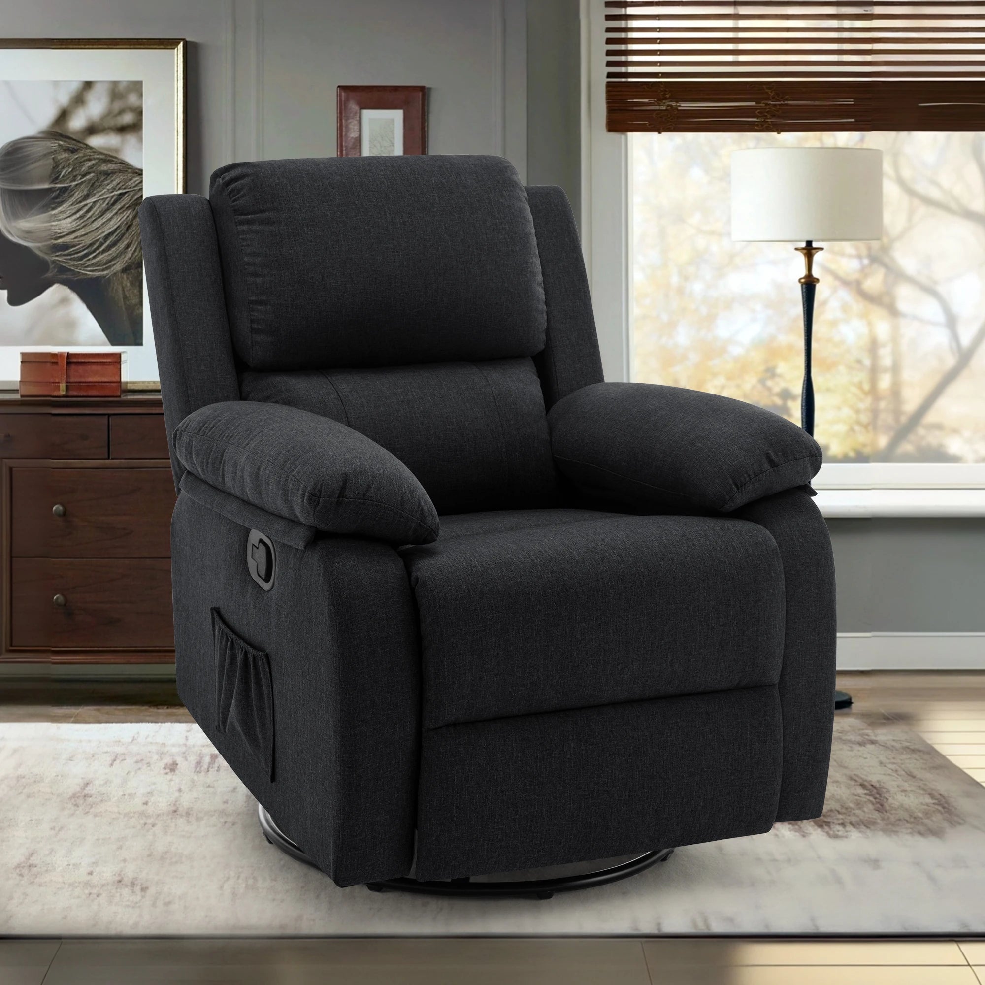 360 Swivel Small Rocker Chair