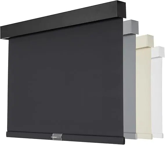 Cordless Insulated Thermal Roller Blinds with Valance for Indoor Windows