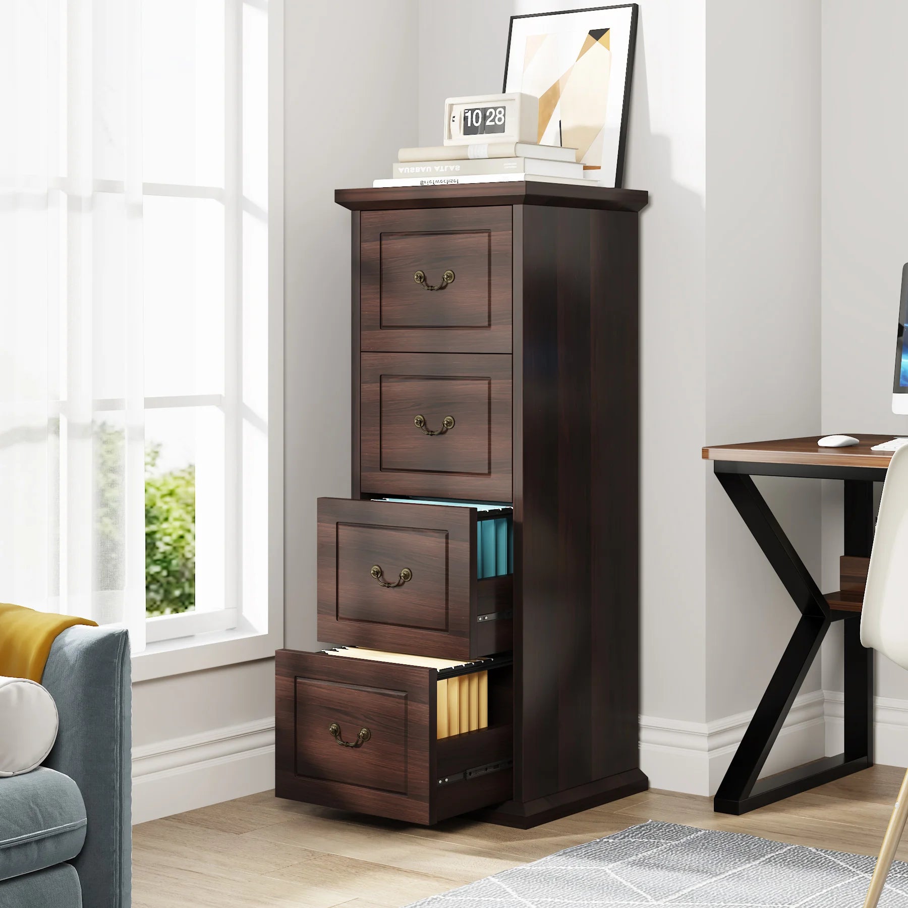 Tribesigns 4-Drawer File Cabinet Filing Cabinet, Vertical File Cabinet