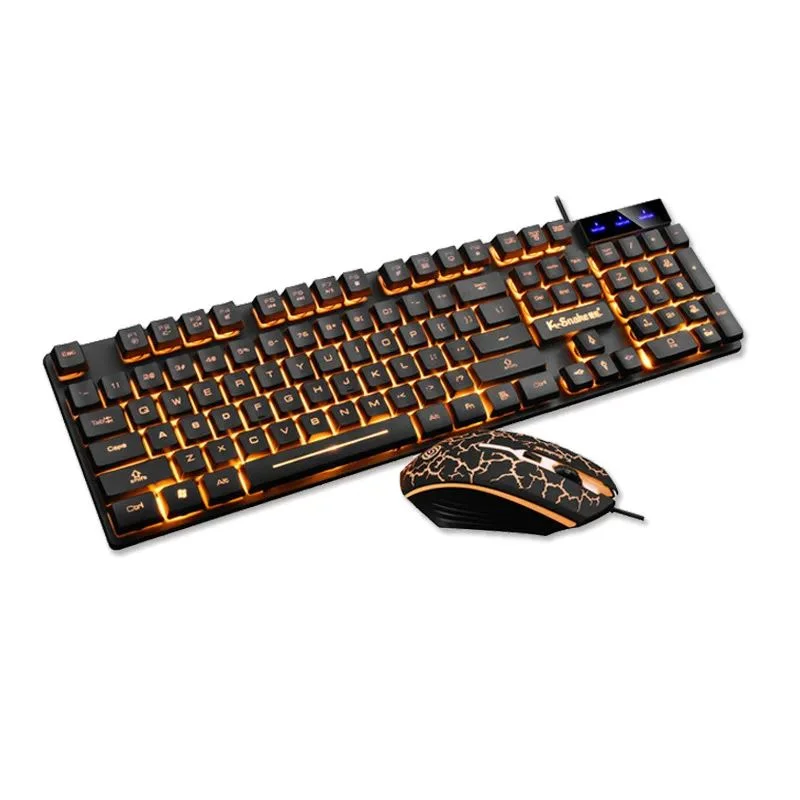 Keyboard And Mouse Set Waterproof Luminous Game Backlit Keyboard