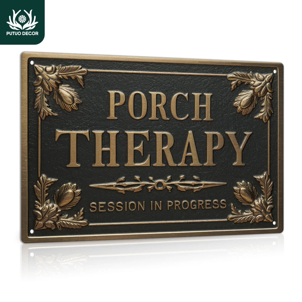 Putuo Decor Metal Sign Decor,PORCH THERAPY
