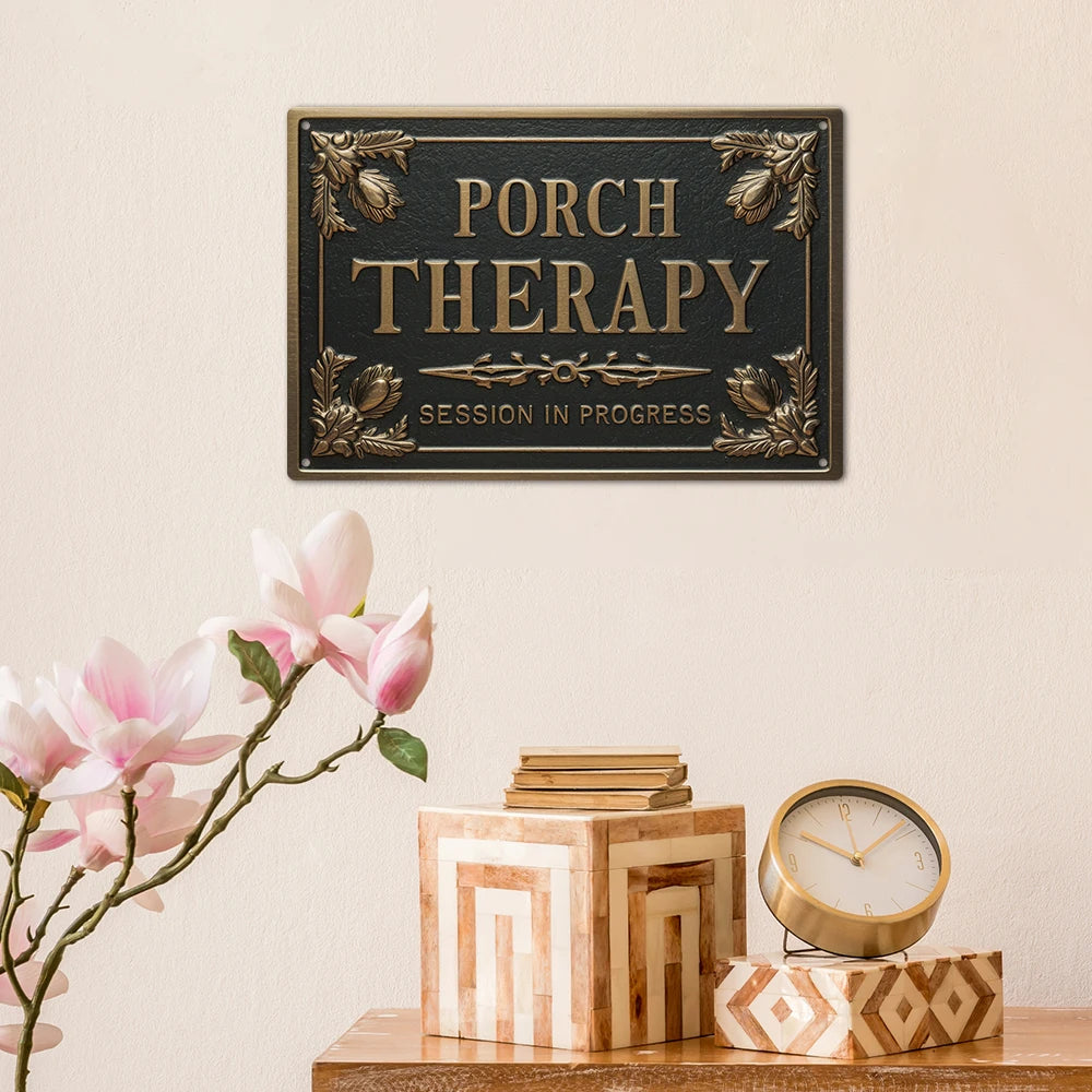 Putuo Decor Metal Sign Decor,PORCH THERAPY