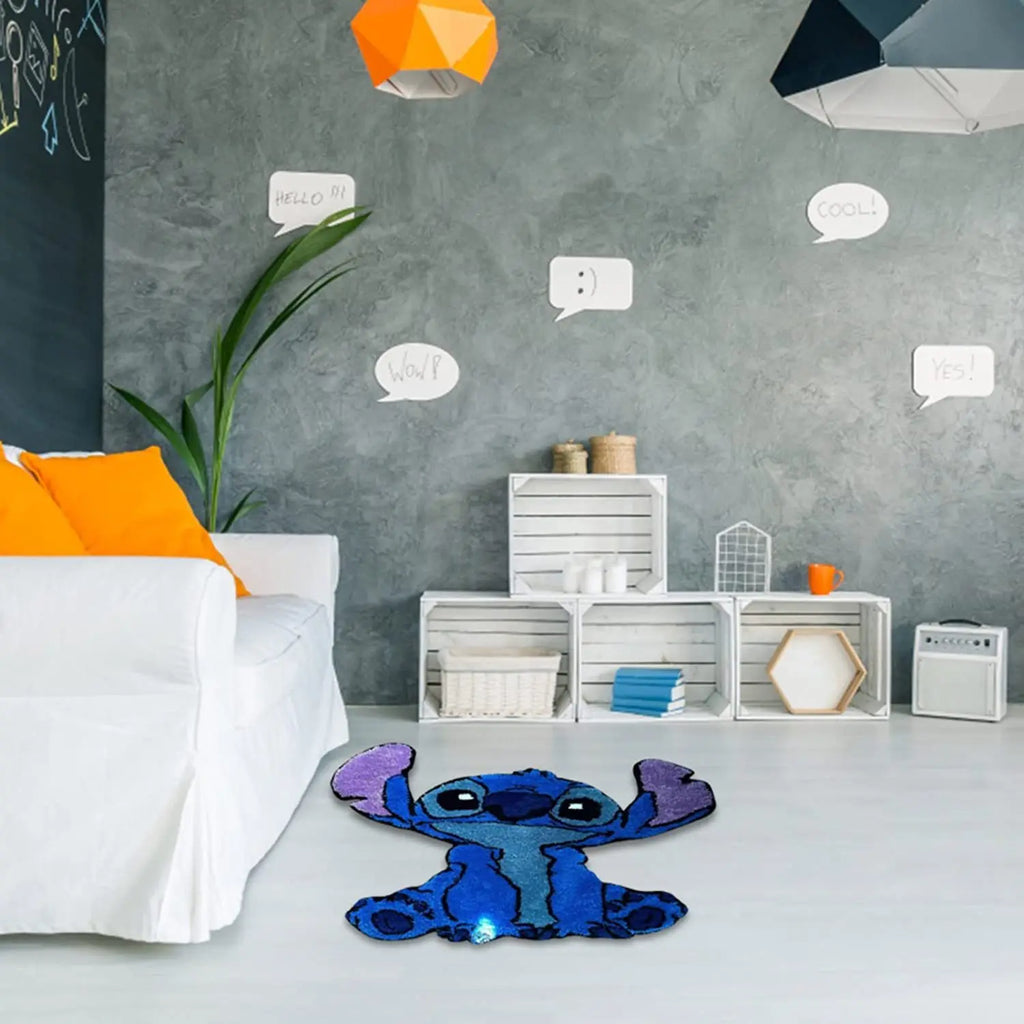 60cm New Disney Kawaii Stitch Anime Mat Carpets