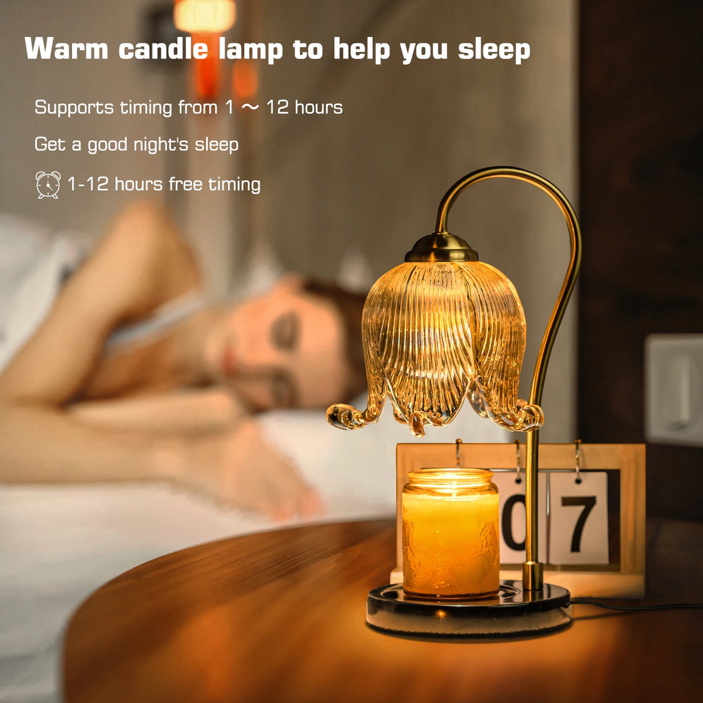 Tulip Flower Warm Candle Lamp French Retro Table Lamp