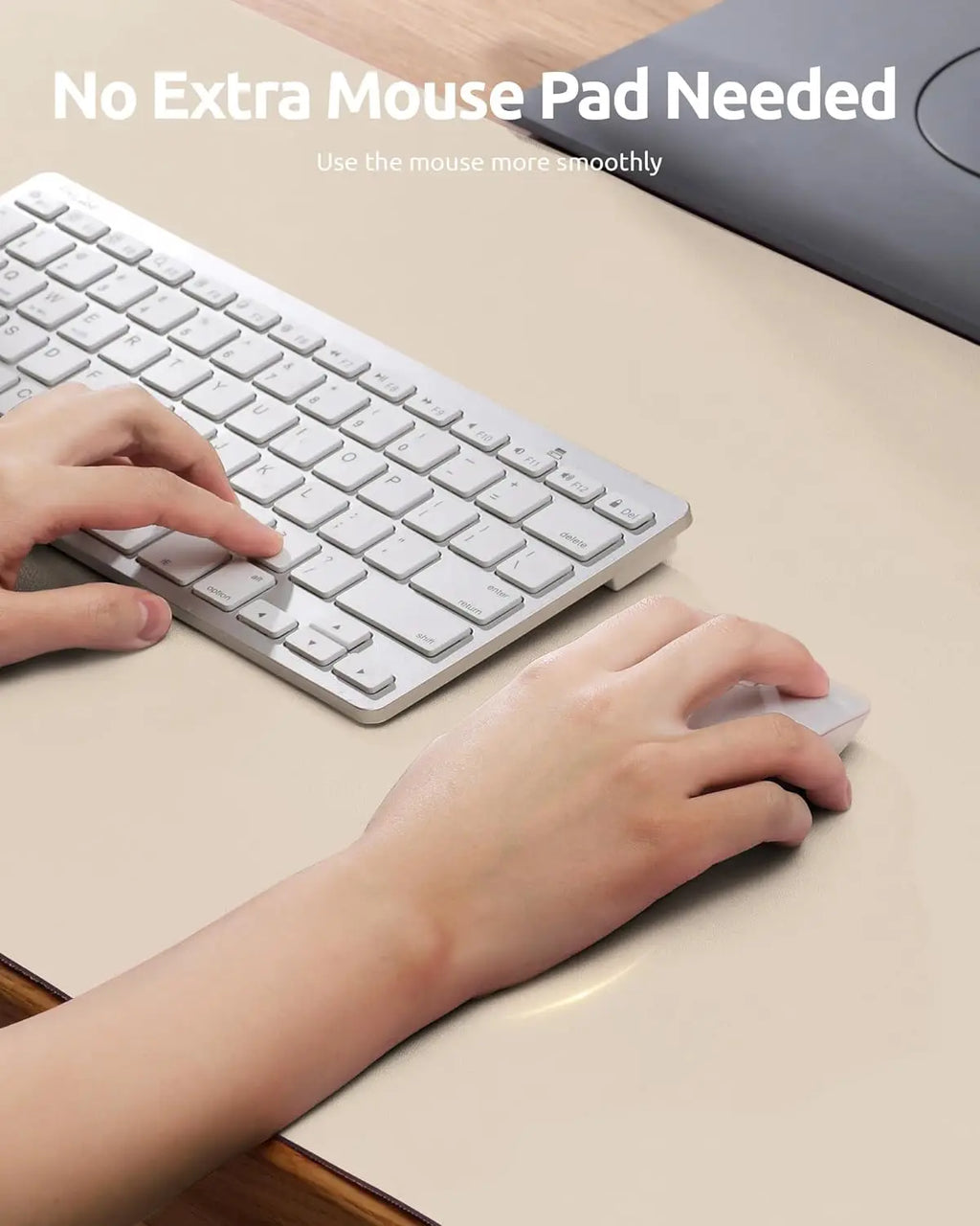 Large Mouse Pad,Office Desk Mat, Leather Desk Pad Protector, Non-Slip