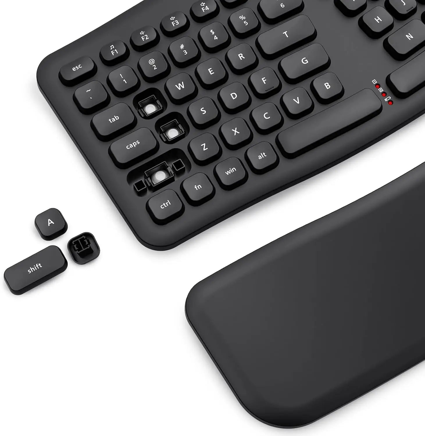 Wireless Keyboard and Mouse Combo, 108 Keys 2.4Ghz Wireless Low-Profile Membrane Keyboard