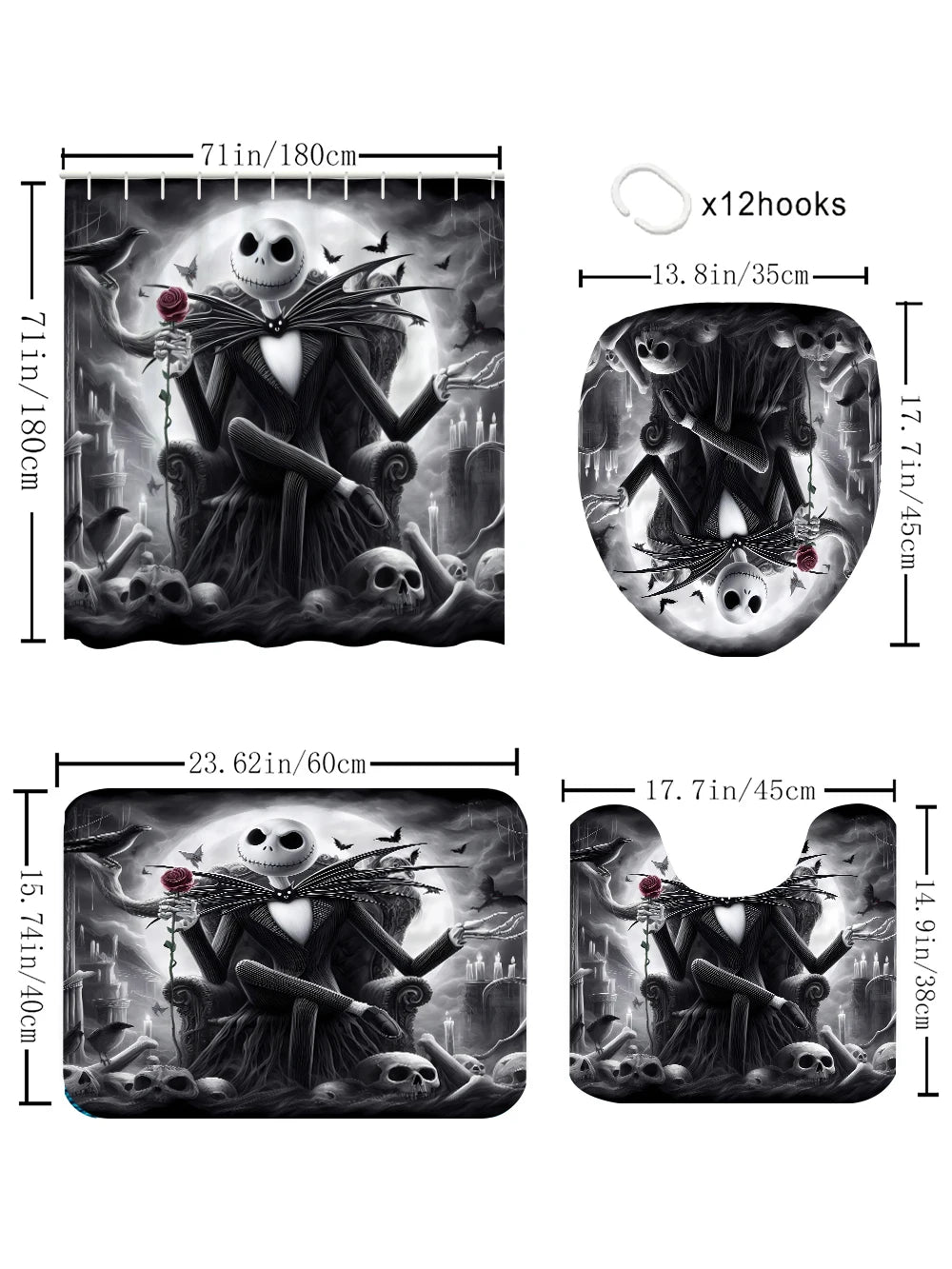 Disney Jack Bathroom Four-piece Set