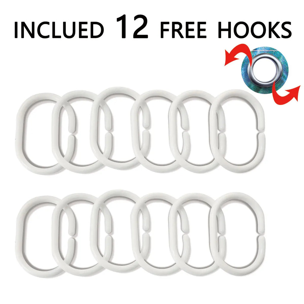 3D Elephant Bathing Curtain  Bathroom Letters Shower Curtain Waterproof